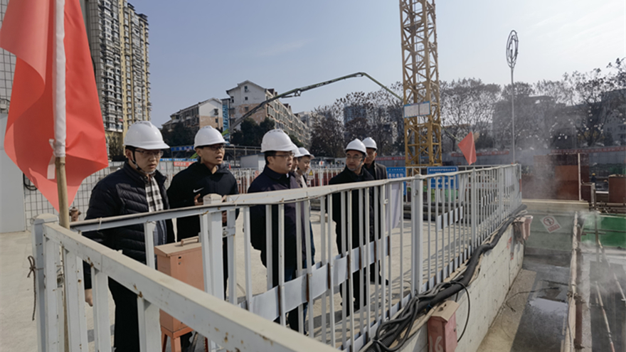 圖二：集團(tuán)黨委委員、副總經(jīng)理倪丹督導(dǎo)嘉來建工安全工作